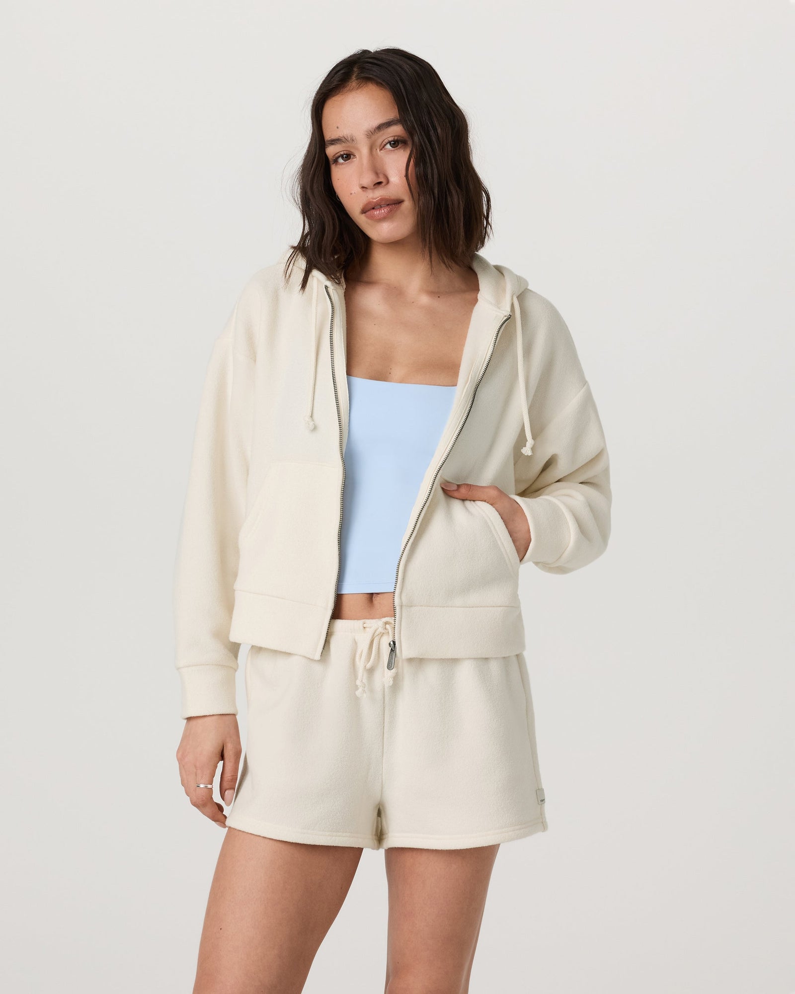 Cozy zip hoodie set
