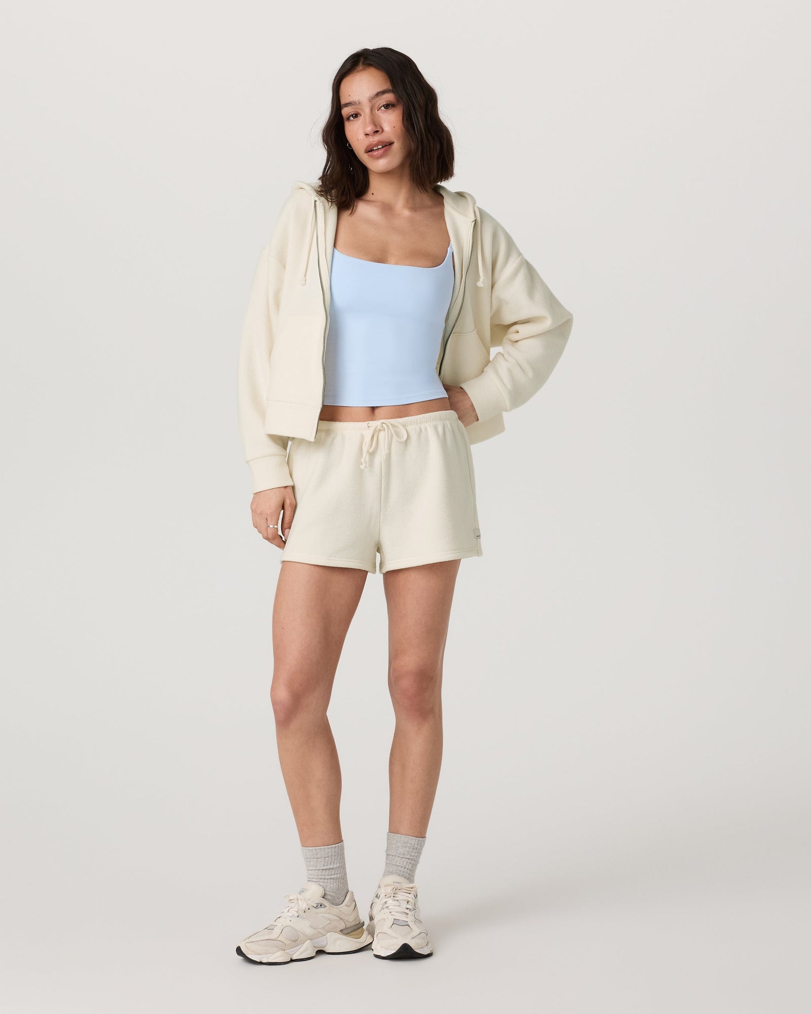 Cozy zip hoodie set